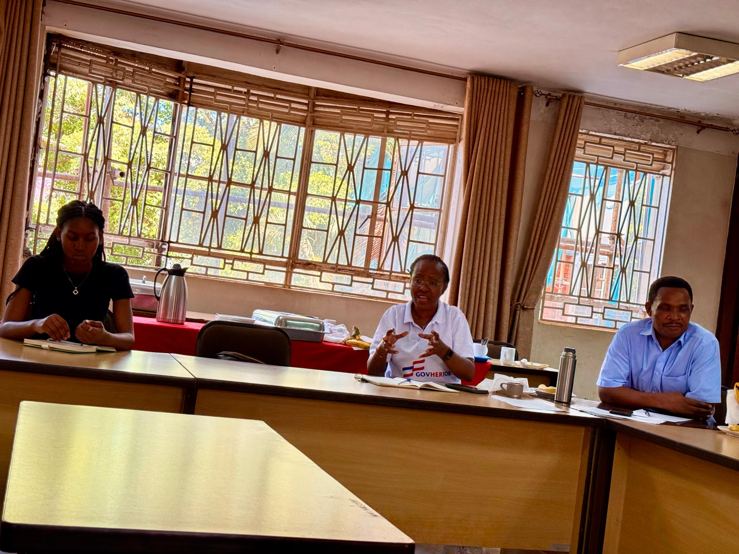 Prof. Sarah Ssali speaks during the Seminar