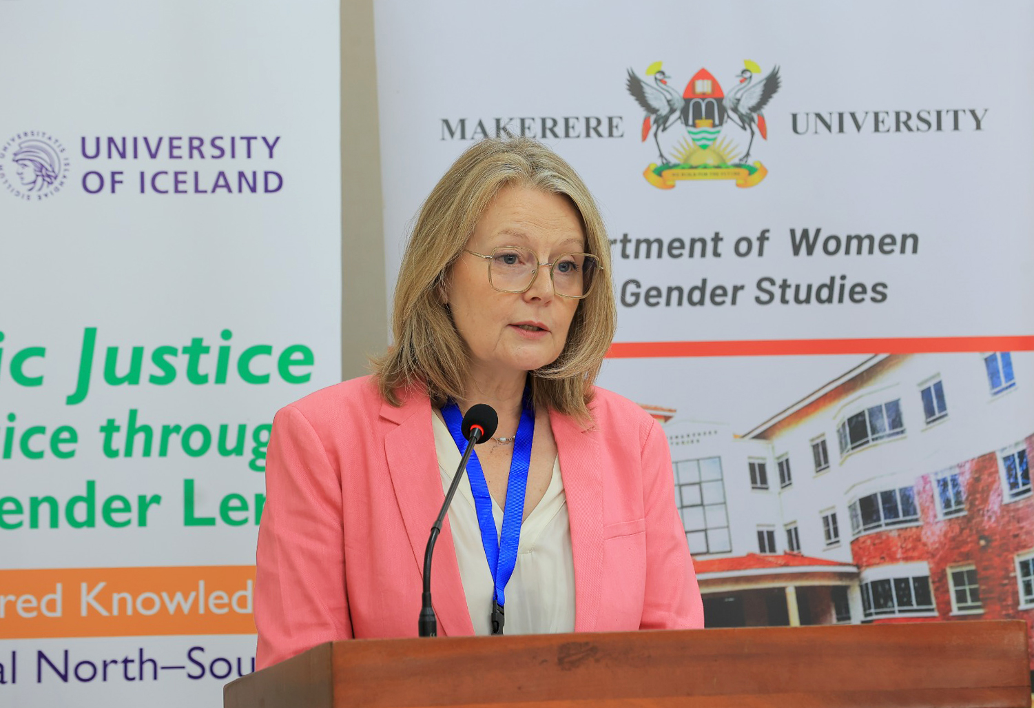 HE Katrin Einarsdóttir, Head of Mission, Embassy of Iceland in Kampala giving her remarks