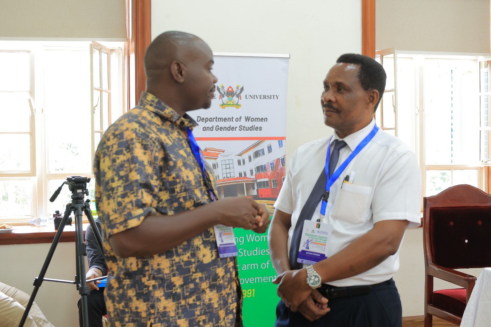 Participants interacting